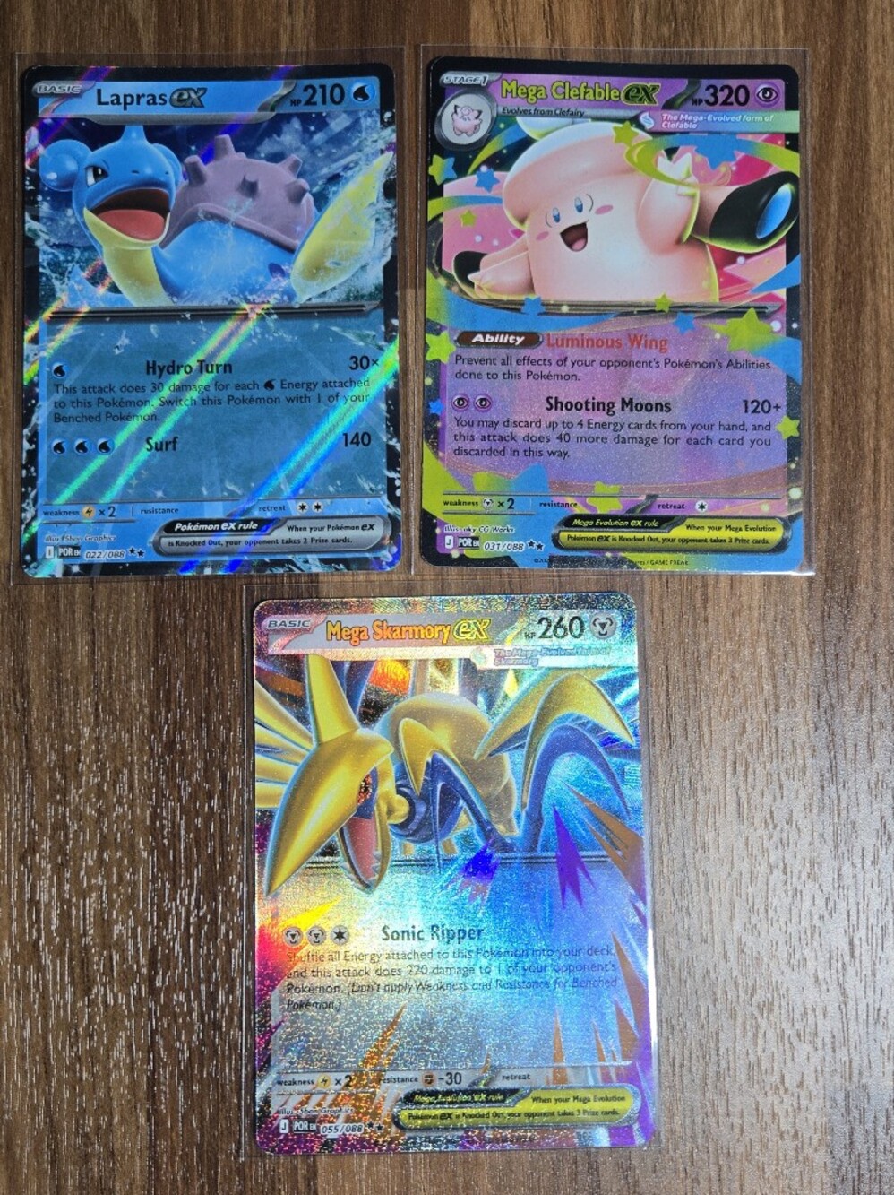 Pokémon Cards Perfect Order Ex's x3